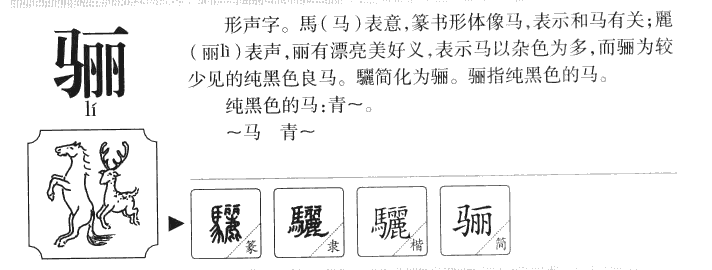 骊字五行属什么-骊字起名的寓意-骊字意思