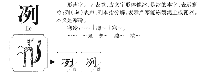 冽字五行属什么-冽字起名的寓意-冽字意思