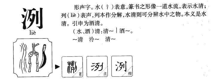洌字五行属什么-洌字起名的寓意-洌字意思