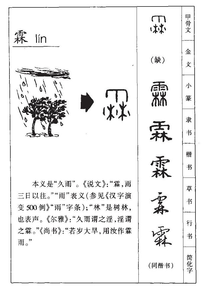 霖字五行属什么-霖字起名的寓意-霖字意思
