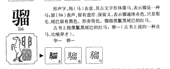 骝字五行属什么-骝字起名的寓意-骝字意思