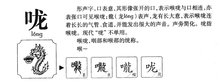 咙字五行属什么-咙字起名的寓意-咙字意思