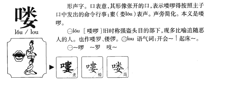 喽字五行属什么-喽字起名的寓意-喽字意思