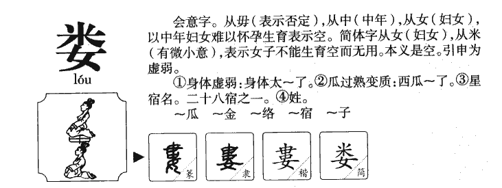 娄字五行属什么-娄字起名的寓意-娄字意思
