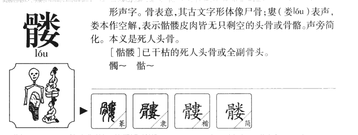 髅字五行属什么-髅字起名的寓意-髅字意思
