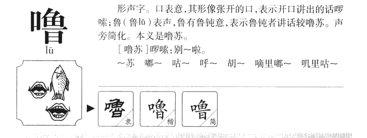 噜字五行属什么-噜字起名的寓意-噜字意思