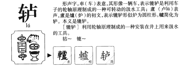 轳字五行属什么-轳字起名的寓意-轳字意思
