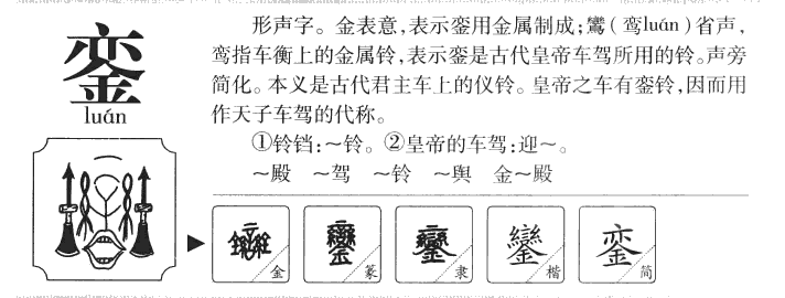 銮字五行属什么-銮字起名的寓意-銮字意思