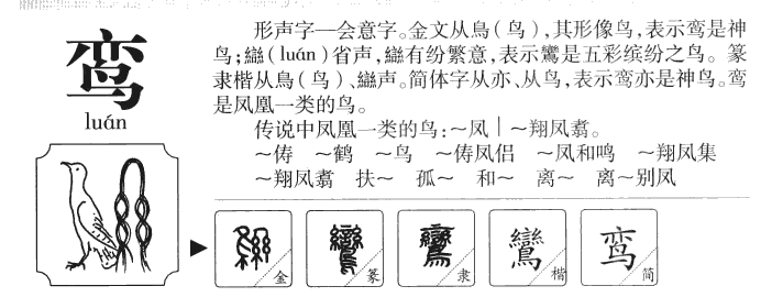 鸾字五行属什么-鸾字起名的寓意-鸾字意思