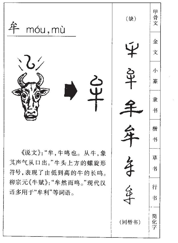 牟字五行属什么-牟字起名的寓意-牟字意思