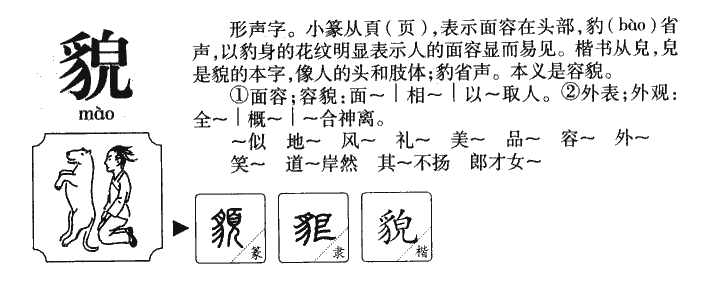 貌字五行属什么-貌字起名的寓意-貌字意思