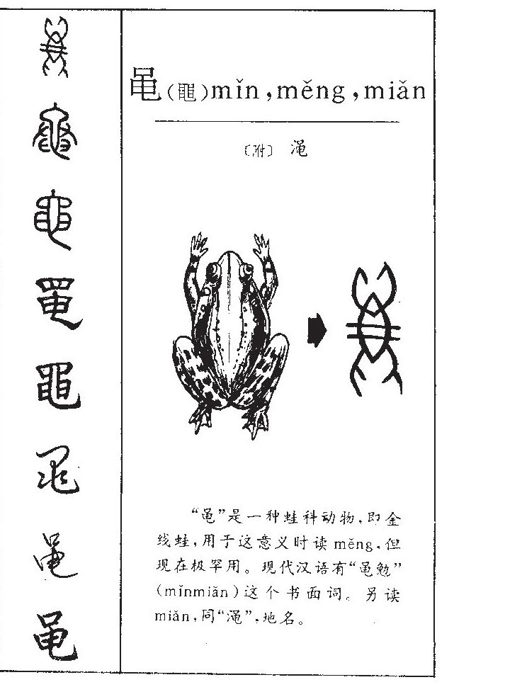 黾字五行属什么-黾字起名的寓意-黾字意思