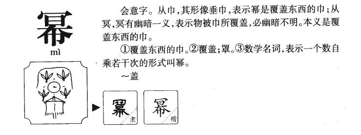幂字五行属什么-幂字起名的寓意-幂字意思