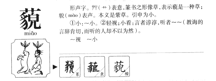 藐字五行属什么-藐字起名的寓意-藐字意思