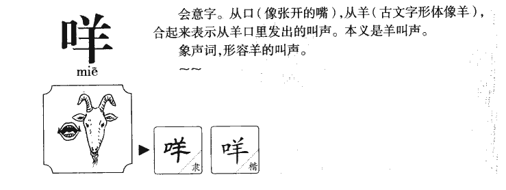 咩字五行属什么-咩字起名的寓意-咩字意思