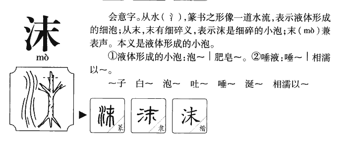 沫字五行属什么-沫字起名的寓意-沫字意思