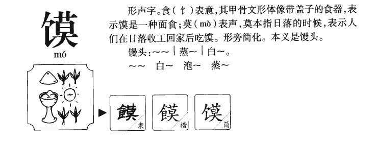 馍字五行属什么-馍字起名的寓意-馍字意思
