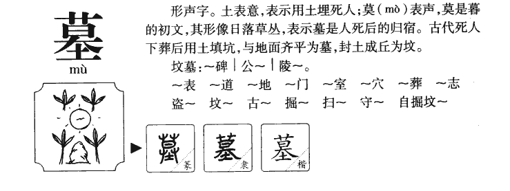 墓字五行属什么-墓字起名的寓意-墓字意思