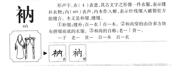 衲字五行属什么-衲字起名的寓意-衲字意思