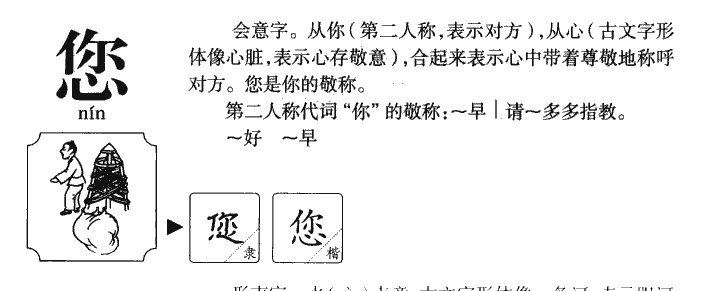 您字五行属什么-您字起名的寓意-您字意思