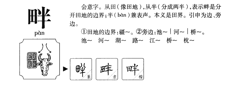 畔字五行属什么-畔字起名的寓意-畔字意思