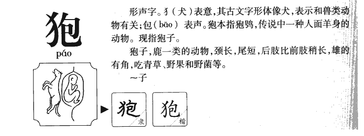 狍字五行属什么-狍字起名的寓意-狍字意思