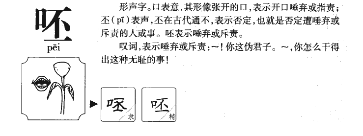 呸字五行属什么-呸字起名的寓意-呸字意思