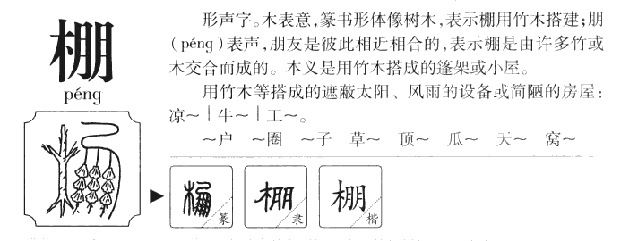 棚字五行属什么-棚字起名的寓意-棚字意思