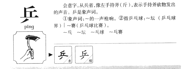 乒字五行属什么-乒字起名的寓意-乒字意思