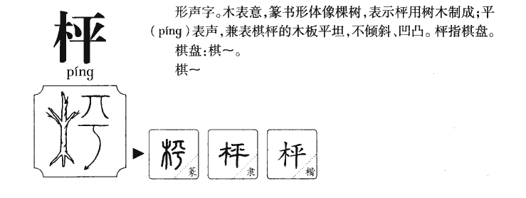 枰字五行属什么-枰字起名的寓意-枰字意思
