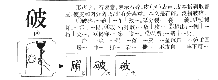 破字五行属什么-破字起名的寓意-破字意思
