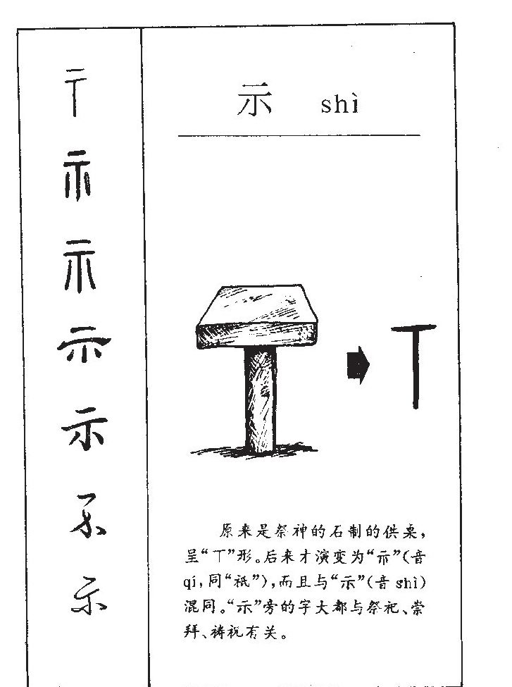 示字五行属什么-示字起名的寓意-示字意思