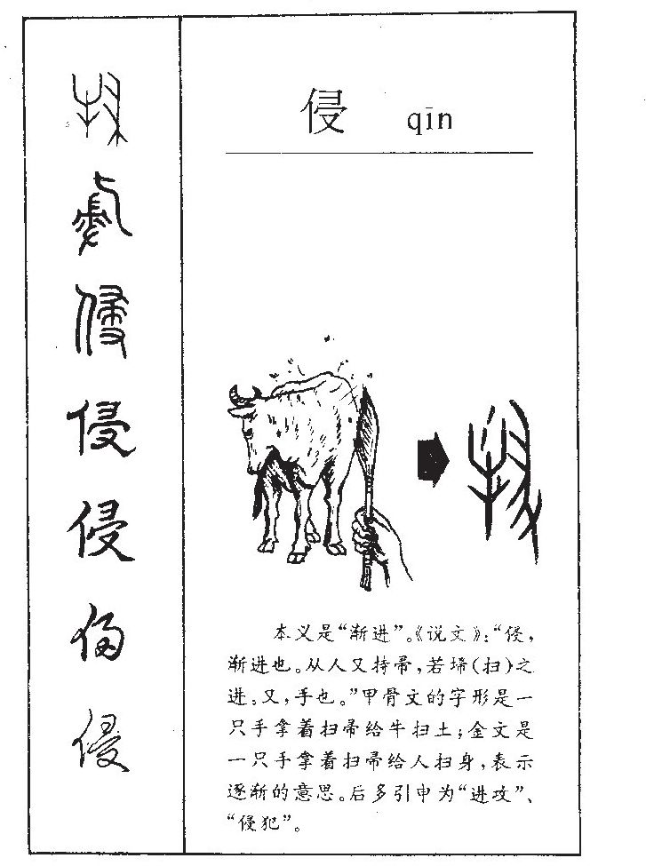 侵字五行属什么-侵字起名的寓意-侵字意思