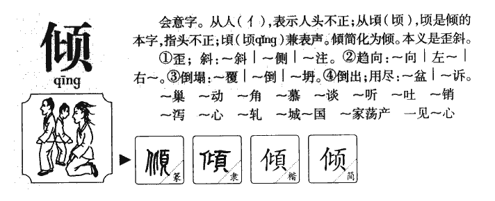 倾字五行属什么-倾字起名的寓意-倾字意思