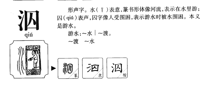 泅字五行属什么-泅字起名的寓意-泅字意思