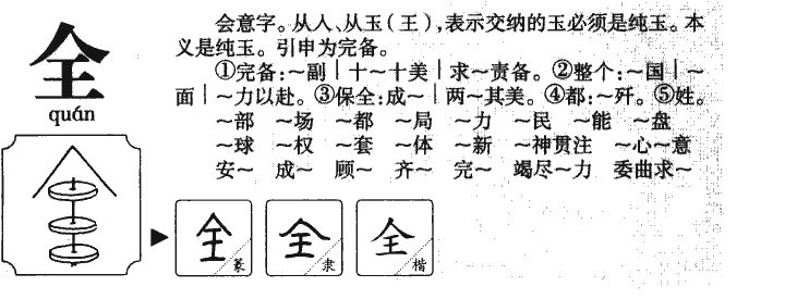 全字五行属什么-全字起名的寓意-全字意思