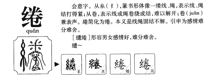 绻字五行属什么-绻字起名的寓意-绻字意思