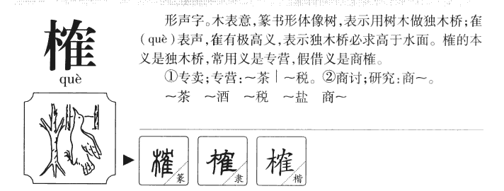 榷字五行属什么-榷字起名的寓意-榷字意思