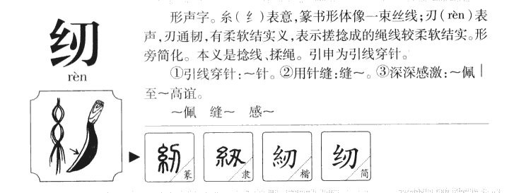 纫字五行属什么-纫字起名的寓意-纫字意思