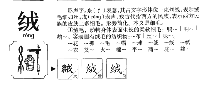 绒字五行属什么-绒字起名的寓意-绒字意思