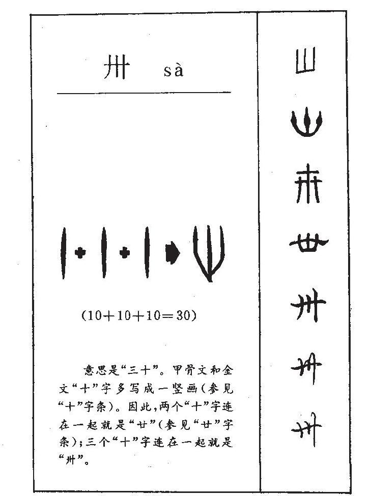 卅字五行属什么-卅字起名的寓意-卅字意思