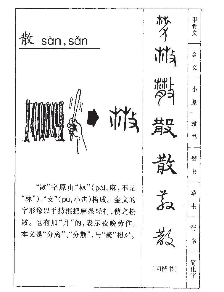 散字五行属什么-散字起名的寓意-散字意思