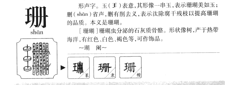 珊字五行属什么-珊字起名的寓意-珊字意思