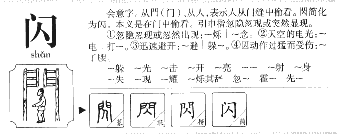 闪字五行属什么-闪字起名的寓意-闪字意思