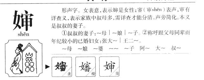 婶字五行属什么-婶字起名的寓意-婶字意思