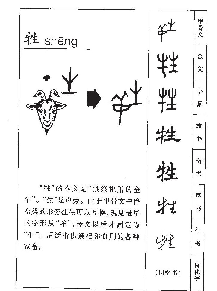牲字五行属什么-牲字起名的寓意-牲字意思