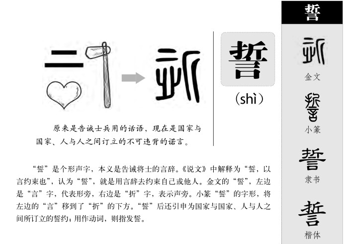 誓字五行属什么-誓字起名的寓意-誓字意思