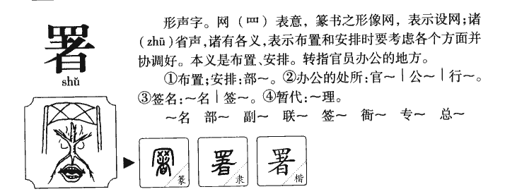 署字五行属什么-署字起名的寓意-署字意思