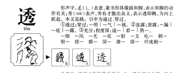 透字五行属什么-透字起名的寓意-透字意思