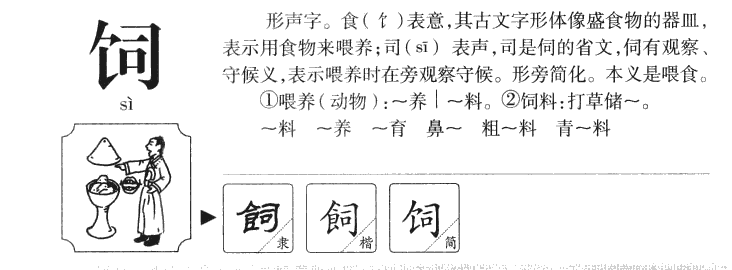 饲字五行属什么-饲字起名的寓意-饲字意思